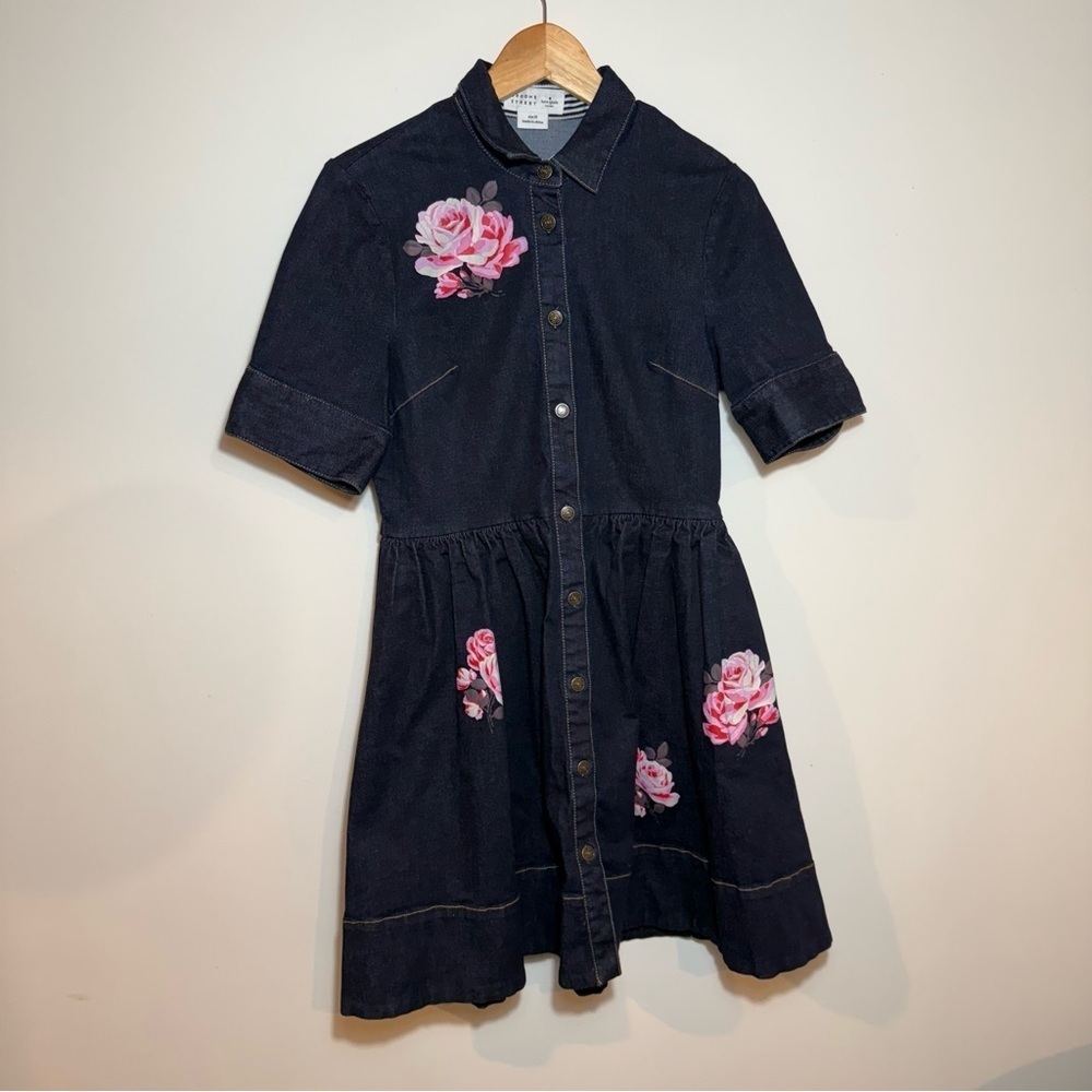 Kate spade broome street rose denim shirtdress size 10 NWOT - Picture 4 of 12
